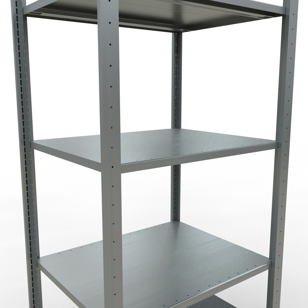 Produktabbildung Nr. 4: SCHULTE Rayonnage à tablettes galvanisé avec 5 tablettes en tôle d’acier, charge par tablette 150 kg, HxlxP 2 000 x 810 x 636 mm