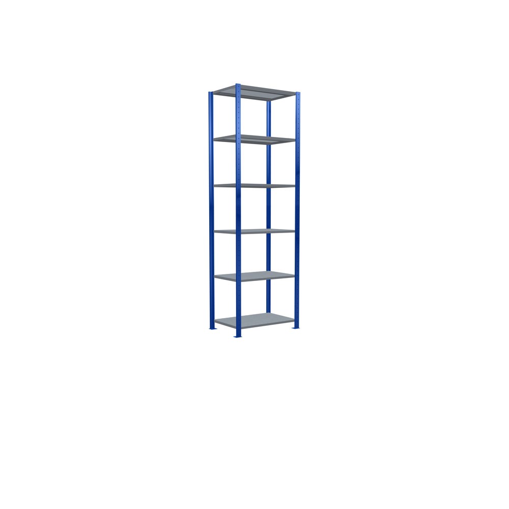 Produktabbildung Nr. 2: SCHULTE Rayonnage à tablettes, bleu gentiane / galvanisé, charge par tablette 250 kg, HxlxP 2 500 x 810 x 536 mm