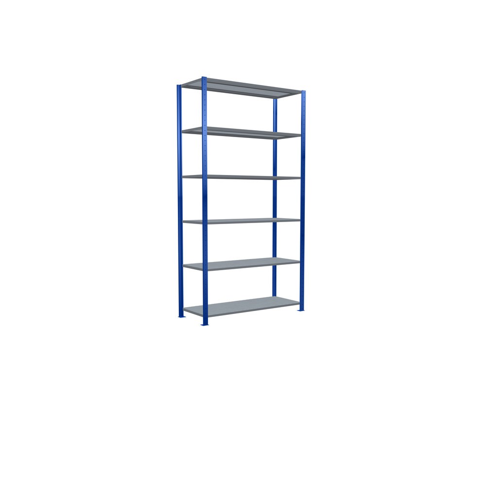 Produktabbildung Nr. 2: SCHULTE Rayonnage à tablettes, bleu gentiane / galvanisé, charge par tablette 250 kg, HxlxP 2 500 x 1 360 x 536 mm