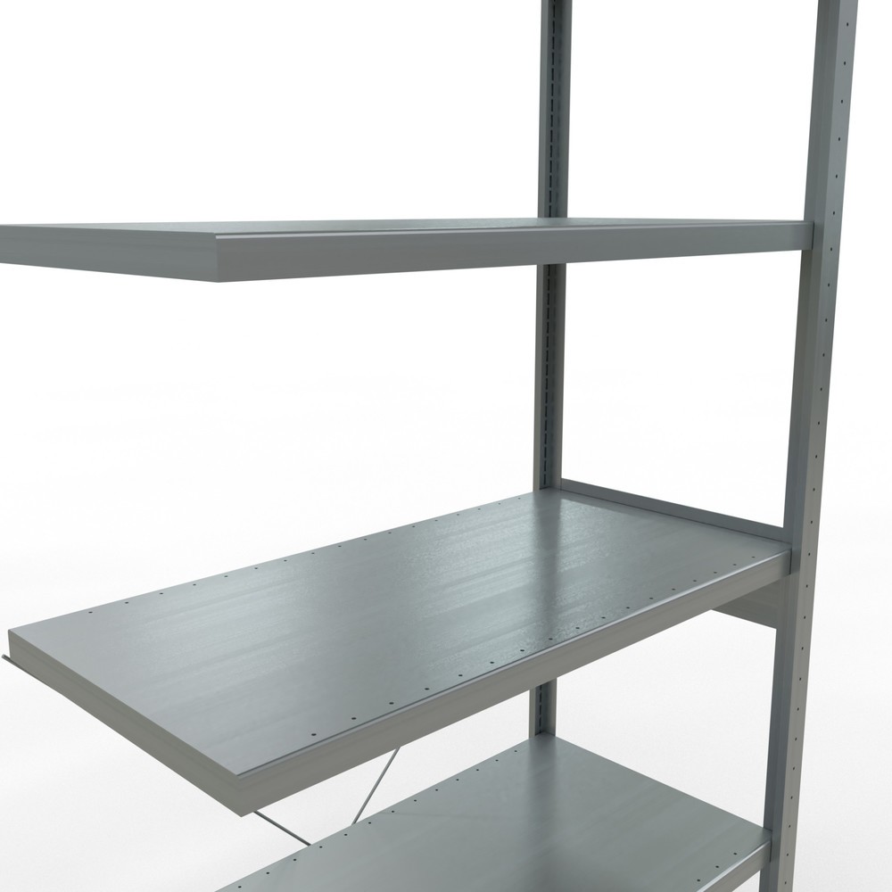 Produktabbildung Nr. 5: Rayonnage à tablettes SCHULTE, système à emboîter, travée auxiliaire, charge par tablette 330 kg, galvanisé, H x l x P 2 500 x 1 000 x 500 mm