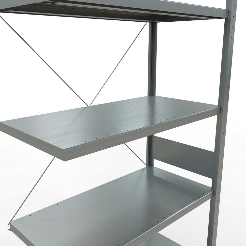 Produktabbildung Nr. 5: Rayonnage à tablettes SCHULTE, système à emboîter, travée auxiliaire, charge par tablette 330 kg, galvanisé, H x l x P 3 000 x 1 000 x 500 mm