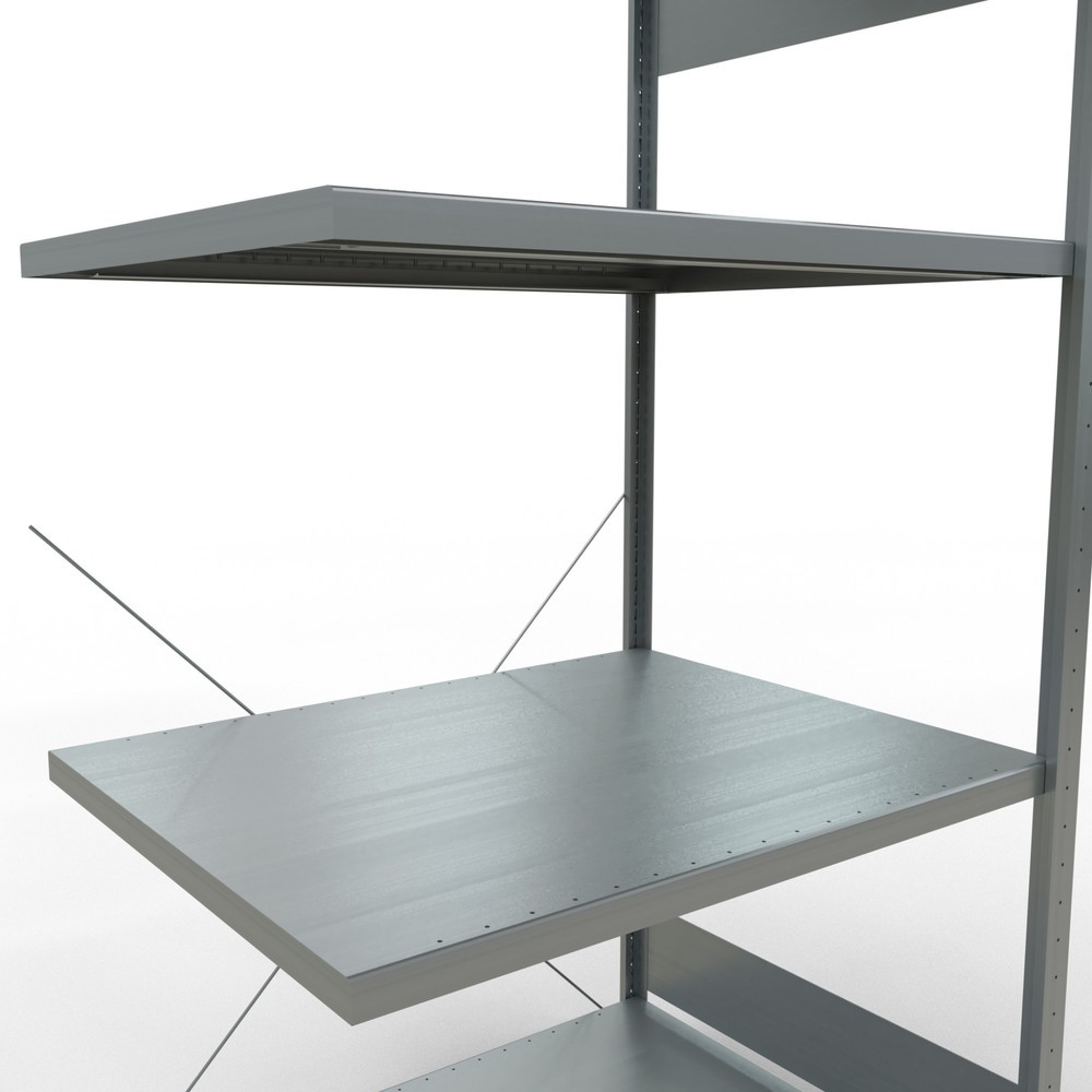 Produktabbildung Nr. 5: Rayonnage à tablettes SCHULTE, système à emboîter, travée auxiliaire, charge par tablette 330 kg, galvanisé, HxlxP 2000 x 1000 x 800 mm