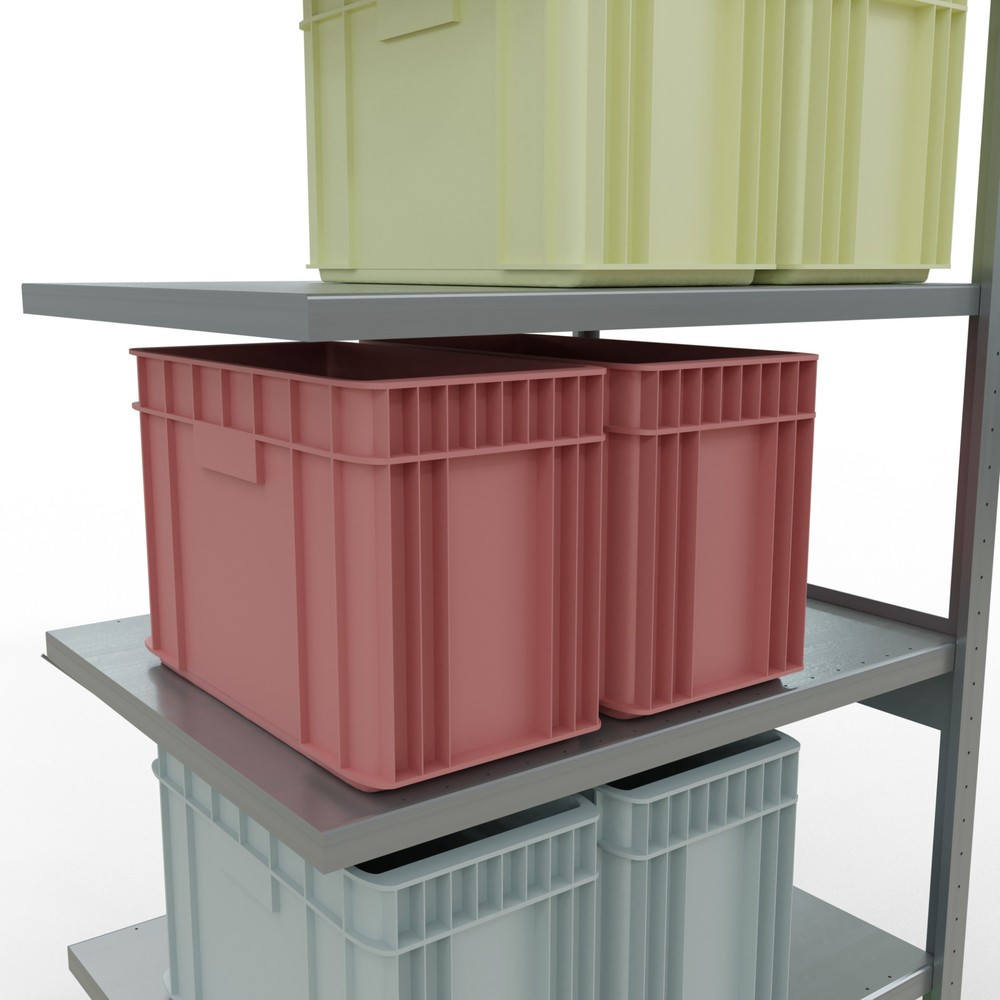 Produktabbildung Nr. 4: Rayonnage à tablettes SCHULTE, montage par enfichage, travée auxiliaire, charge par tablette 330 kg, galvanisé, HxlxP 2500 x 1000 x 800 mm