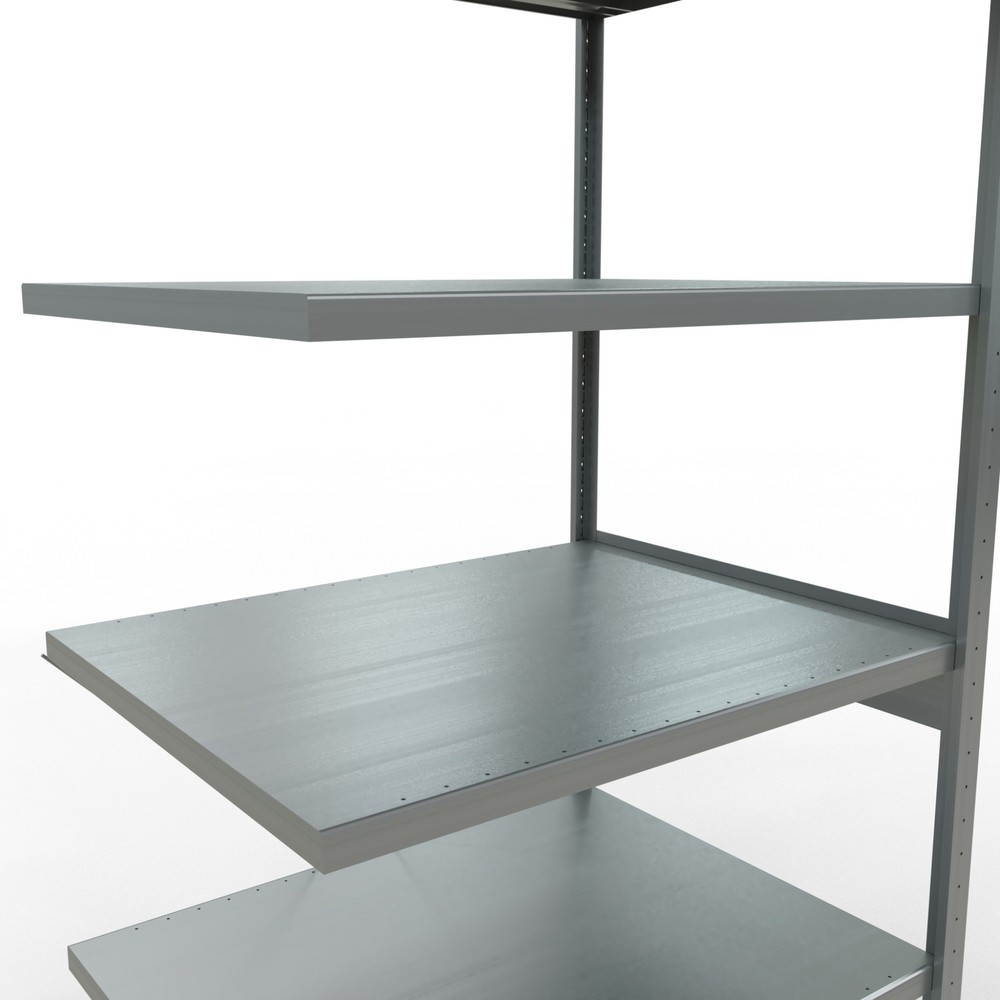 Produktabbildung Nr. 5: Rayonnage à tablettes SCHULTE, montage par enfichage, travée auxiliaire, charge par tablette 330 kg, galvanisé, HxlxP 2500 x 1000 x 800 mm