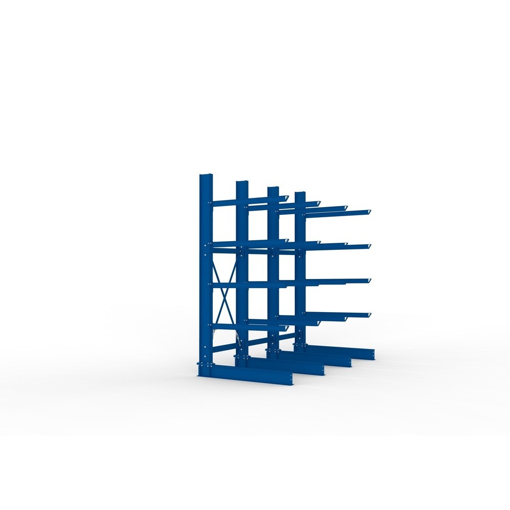 Produktabbildung Nr. 4: Kit complet de rayonnage cantilever pour charges lourdes META, unilatéral, capacité de charge par bras 400 kg, H x l x P 3 000 x 3 090 x 1 585 mm, 4 montants