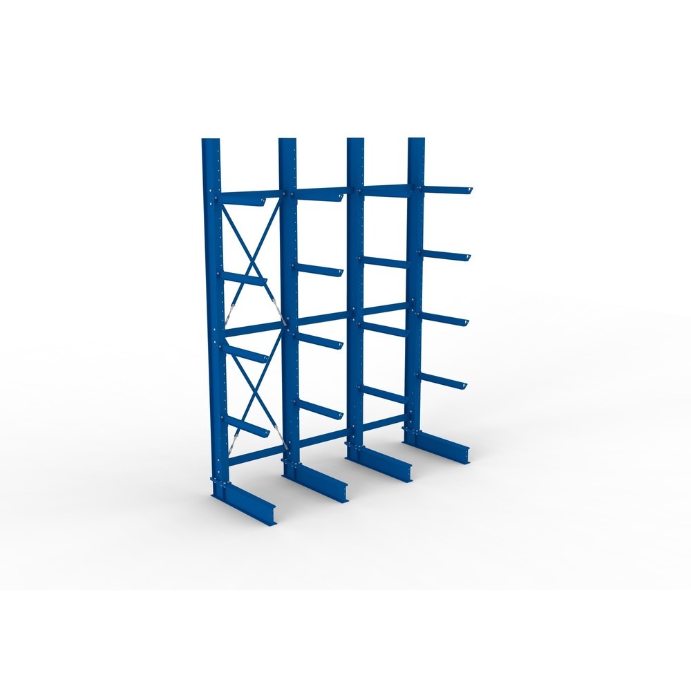 Produktabbildung Nr. 2: Kit complet de rayonnage cantilever pour charges lourdes META, unilatéral, capacité de charge par bras 630 kg, H x l x P 4 000 x 3 100 x 1 155 mm, 4 montants