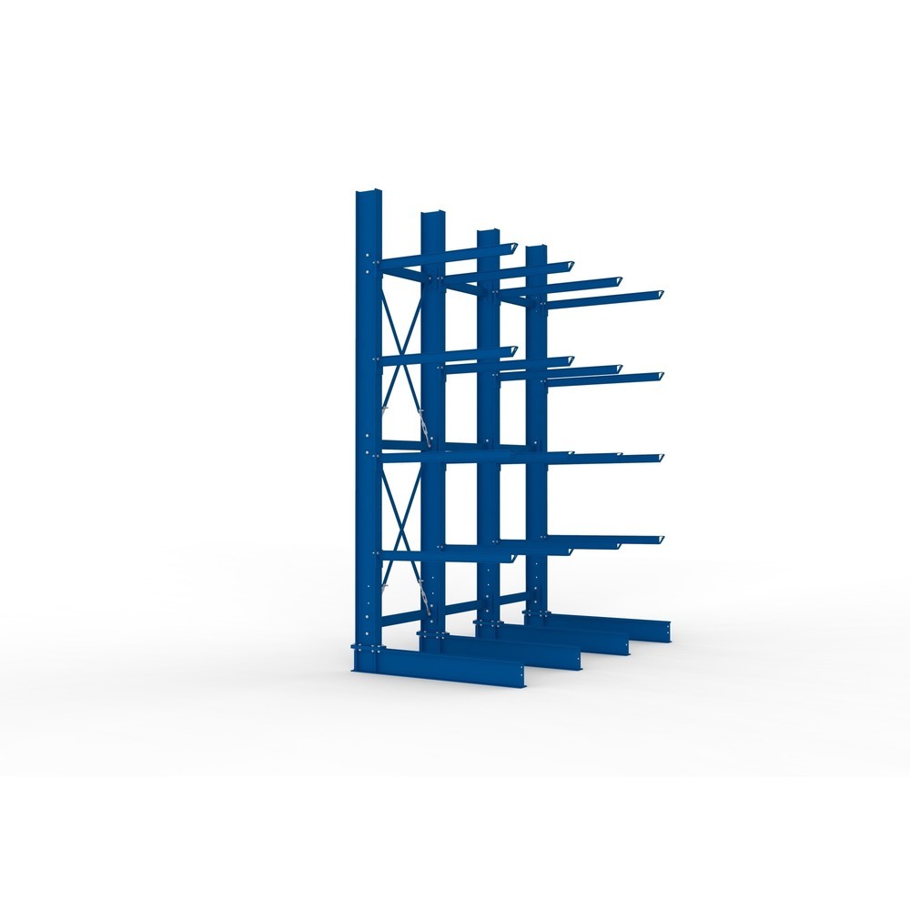 Produktabbildung Nr. 4: Kit complet de rayonnage cantilever pour charges lourdes META, unilatéral, capacité de charge par bras 400 kg, H x l x P 4 000 x 3 100 x 1 605 mm, 4 montants
