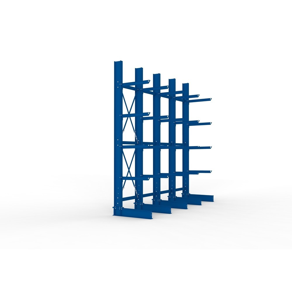 Produktabbildung Nr. 4: Kit complet de rayonnage cantilever pour charges lourdes META, unilatéral, capacité de charge par bras 630 kg, H x l x P 4 000 x 4 100 x 1 155 mm, 5 montants
