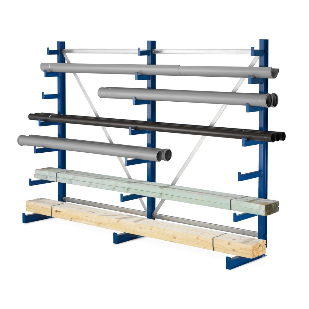 Illustration du produit: Rayonnage Cantilever META, unilatéral, TK 150 kg, 3 supports