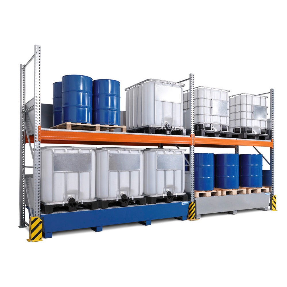 Produktabbildung Nr. 2: Rayonnage Combi 3 K6-I, pour 6 IBC de 1 000 l, bac de rétention peint de 1 000 l compris, module de base