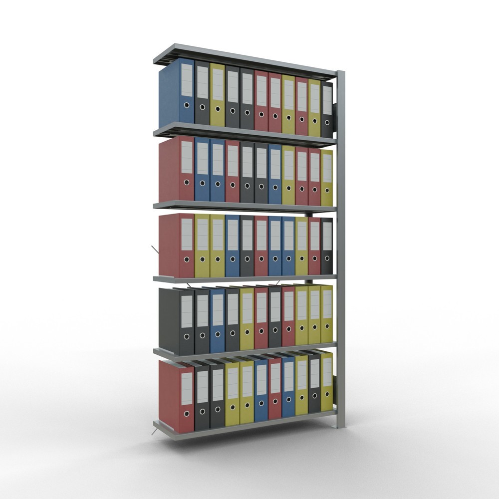 Produktabbildung Nr. 2: Rayonnage de bureau SCHULTE travée auxiliaire, utilisable d’un seul côté, sans barres de butée, CT 85 kg, HxlxP 2 000 x 1 000 x 300 mm