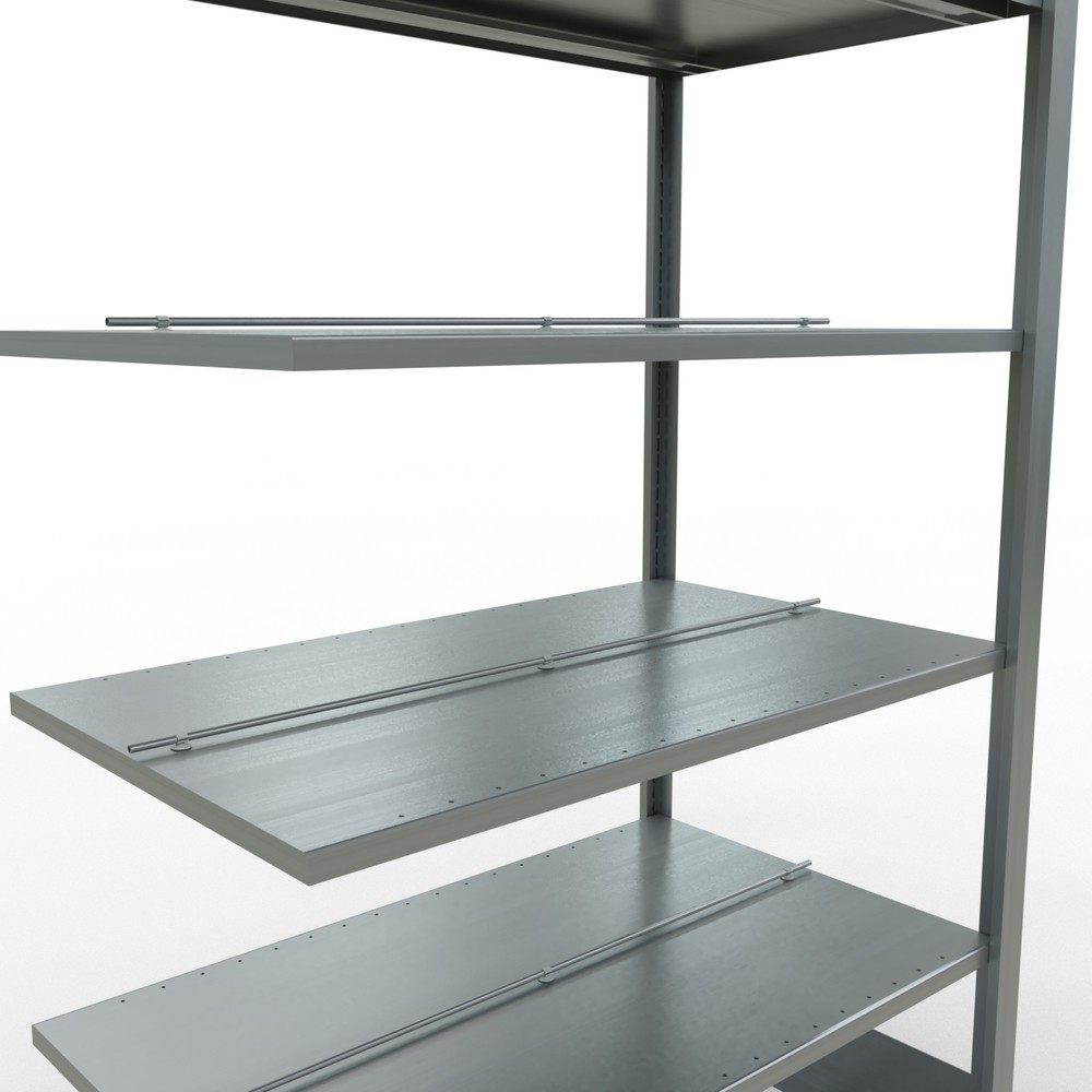 Produktabbildung Nr. 4: Rayonnage de bureau SCHULTE travée auxiliaire, utilisable des deux côtés, avec butées centrales, CT 150 kg, HxlxP 2 000 x 1 000 x 600 mm