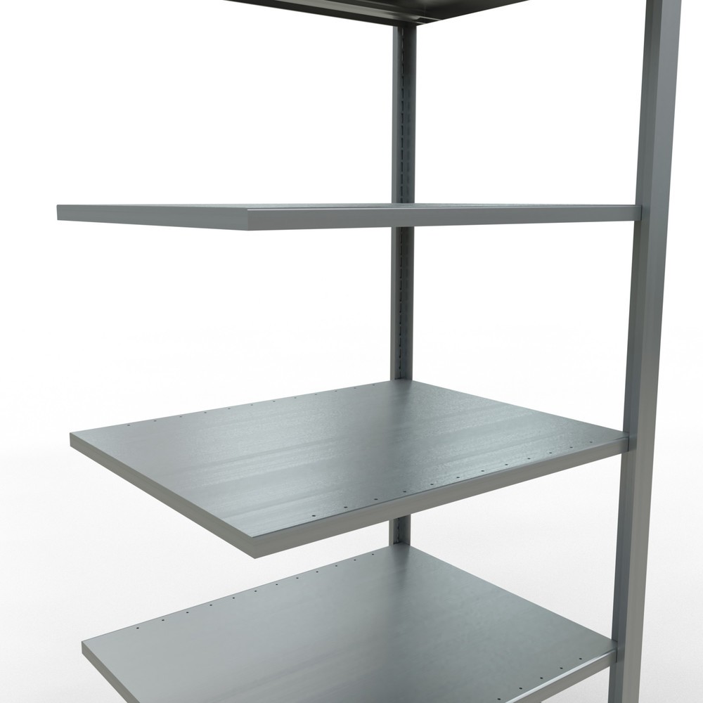 Produktabbildung Nr. 4: Rayonnage de bureau SCHULTE travée auxiliaire, utilisable des deux côtés, sans butées centrales, CT 150 kg, HxlxP 2 000 x 750 x 600 mm