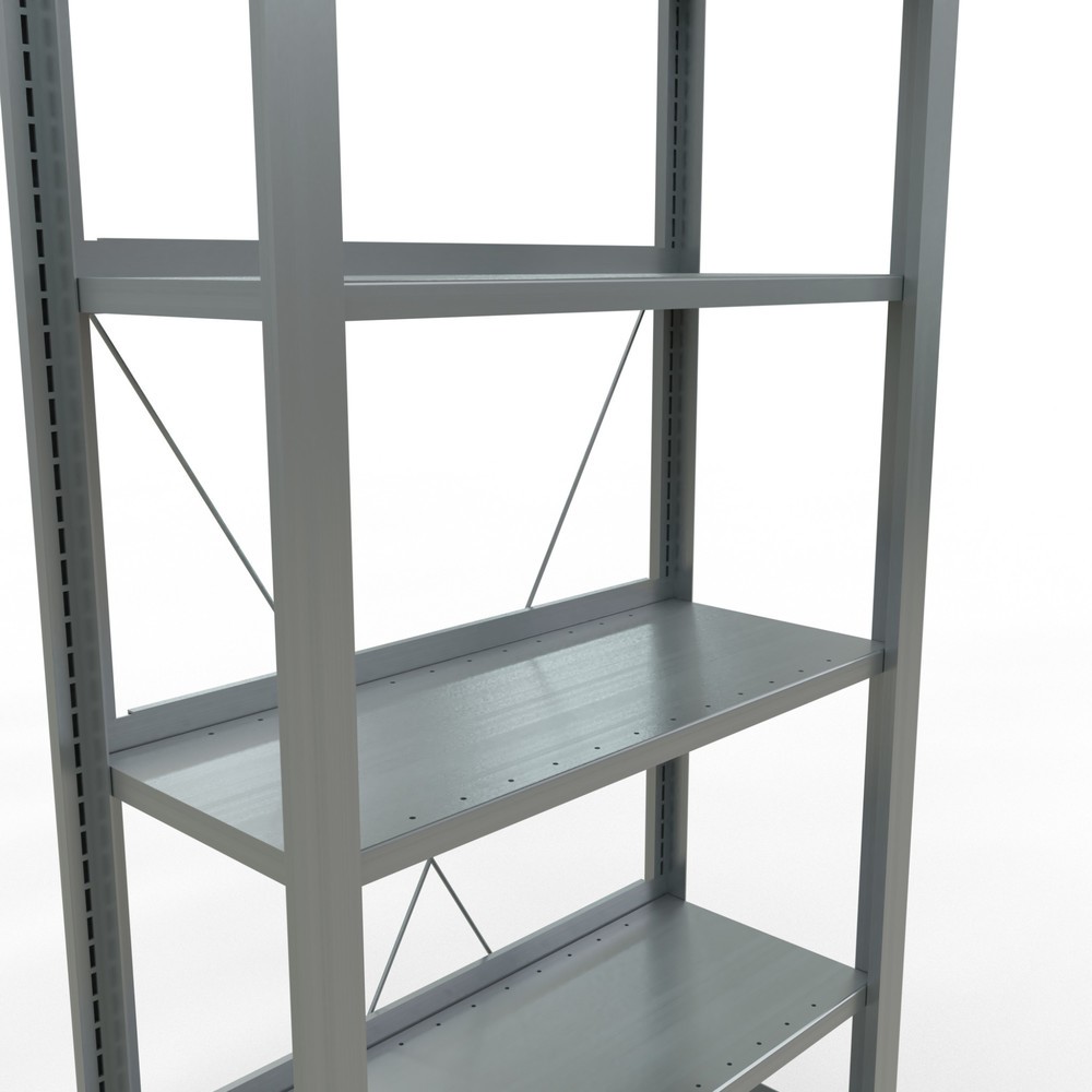 Produktabbildung Nr. 5: Rayonnage de bureau SCHULTE travée de base, utilisable d’un seul côté, avec barres de butée, CT 85 kg, HxlxP 2 000 x 750 x 300 mm