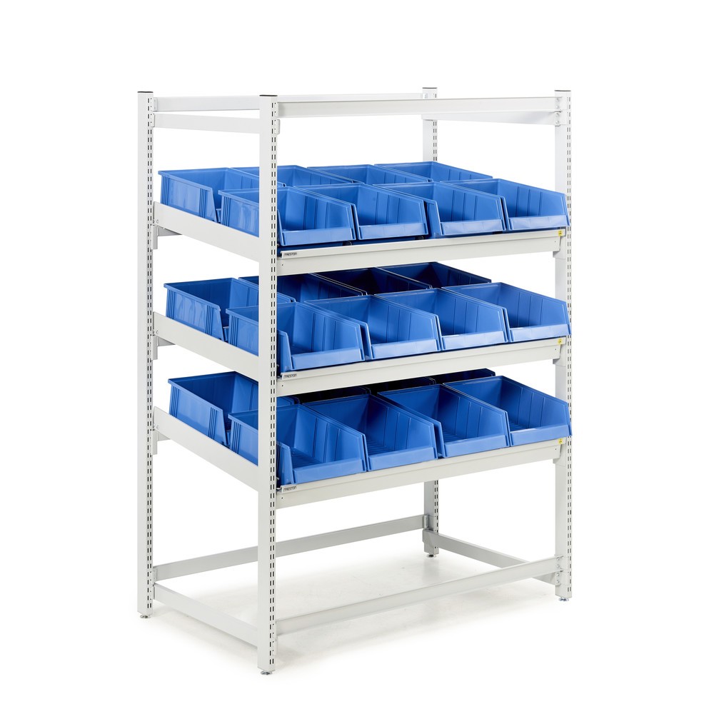 Produktabbildung Nr. 2: Rayonnage de mise à disposition FIFO de TRESTON, ESD, 3 niveaux de roulettes, HxlxP 1.860 x 1.385 x 805 mm