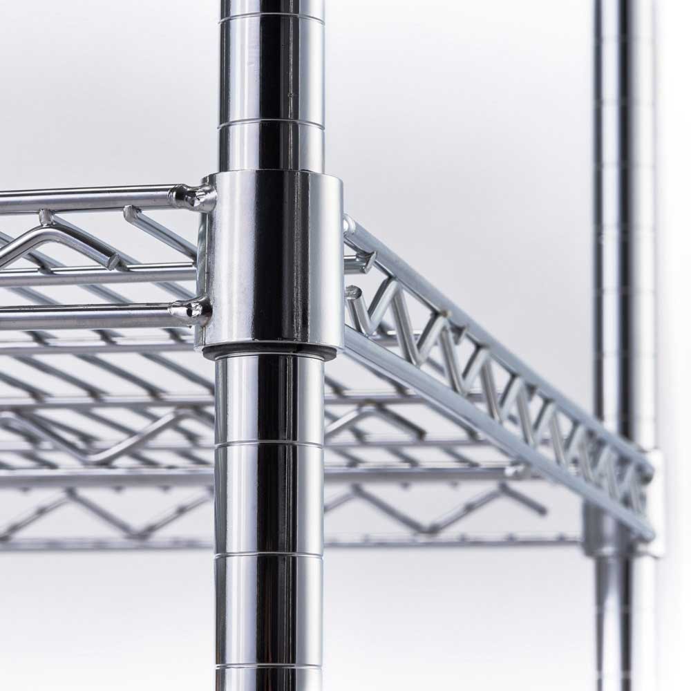 N° de l'image du produit 2 : Rayonnage de stockage Stalgast avec étagères grillagées 1200x450x1800 mm (LxPxH)