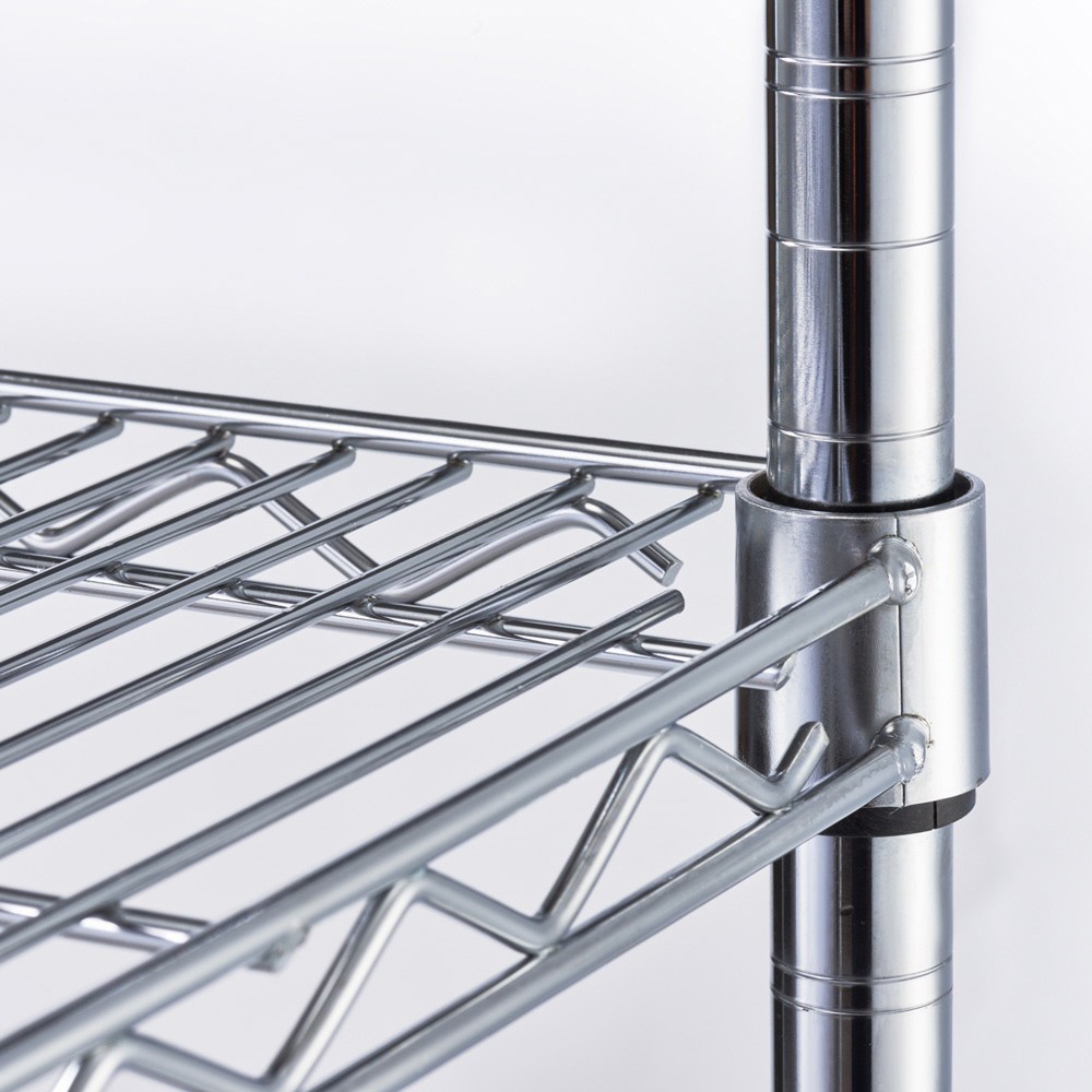 N° de l'image du produit 3 : Rayonnage de stockage Stalgast avec étagères grillagées 1200x450x1800 mm (LxPxH)