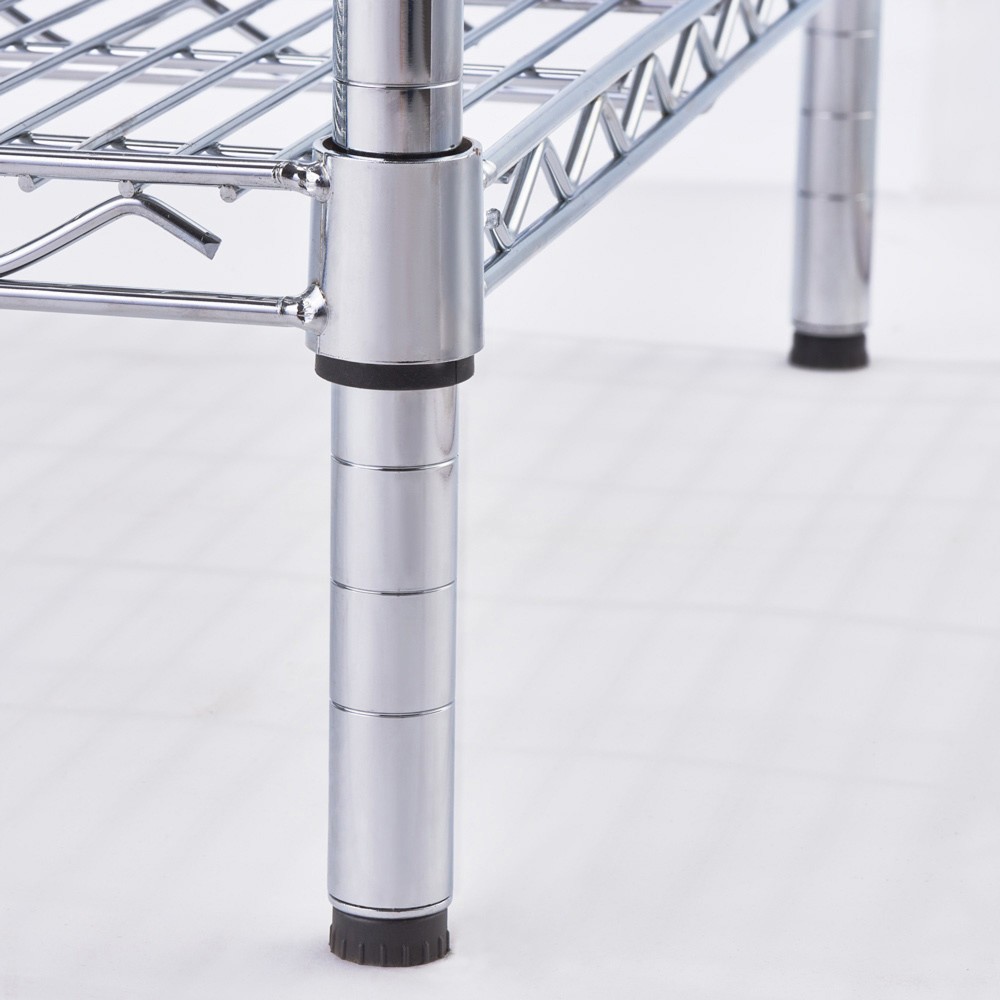 N° de l'image du produit 4 : Rayonnage de stockage Stalgast avec étagères grillagées 1200x450x1800 mm (LxPxH)