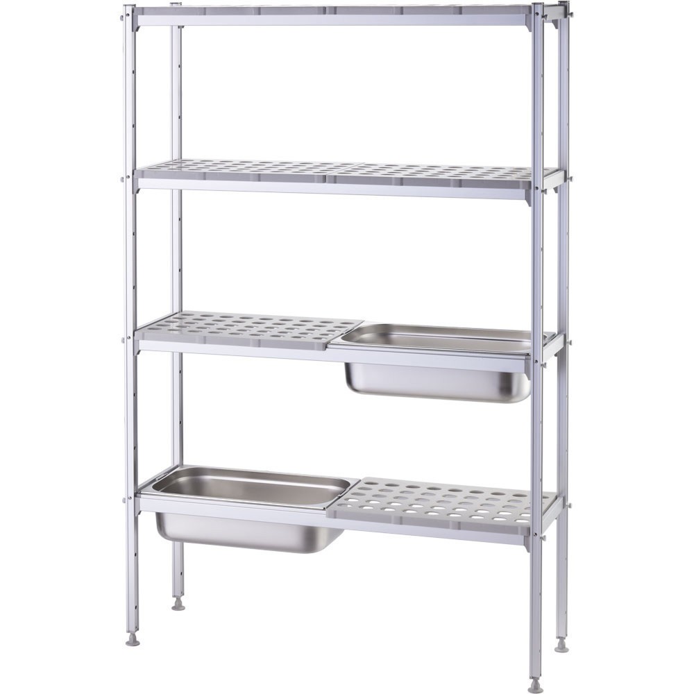 N° de l'image du produit 2 : Rayonnage de stockage Stalgast avec GN1/1 - rangement 1120x360x180 mm (LxPxH)