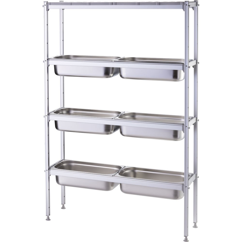 N° de l'image du produit 3 : Rayonnage de stockage Stalgast avec GN1/1 - rangement 1120x360x180 mm (LxPxH)