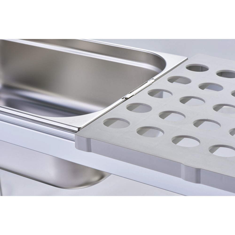 N° de l'image du produit 4 : Rayonnage de stockage Stalgast avec GN1/1 - rangement 1120x360x180 mm (LxPxH)