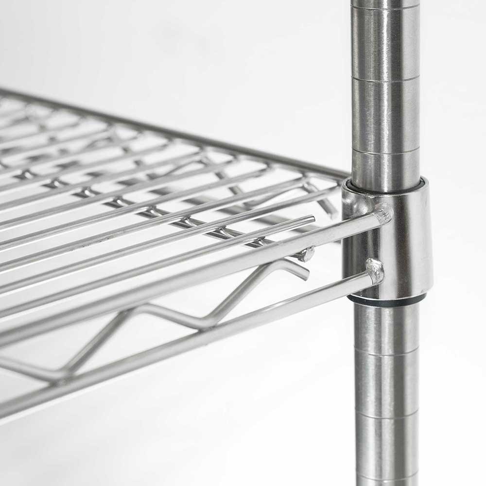 N° de l'image du produit 2 : Rayonnage de stockage Stalgast en acier chromé 1060x610x1800 mm