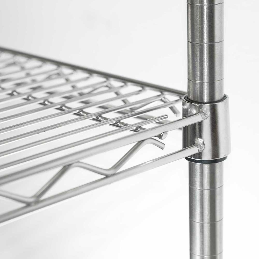 N° de l'image du produit 2 : Rayonnage de stockage Stalgast en acier chromé 1825x610x1800 mm