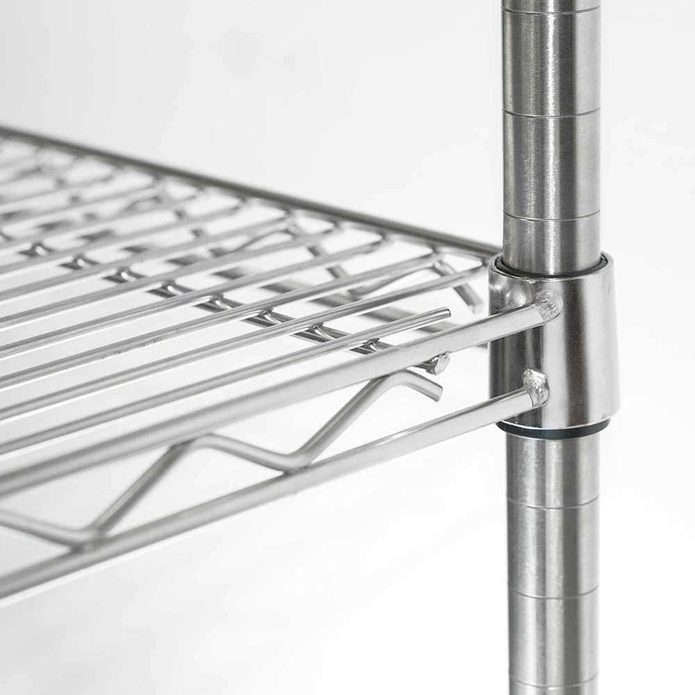 Produktabbildung Nr. 2: Rayonnage de stockage Stalgast en acier chromé 910x455x1800 mm