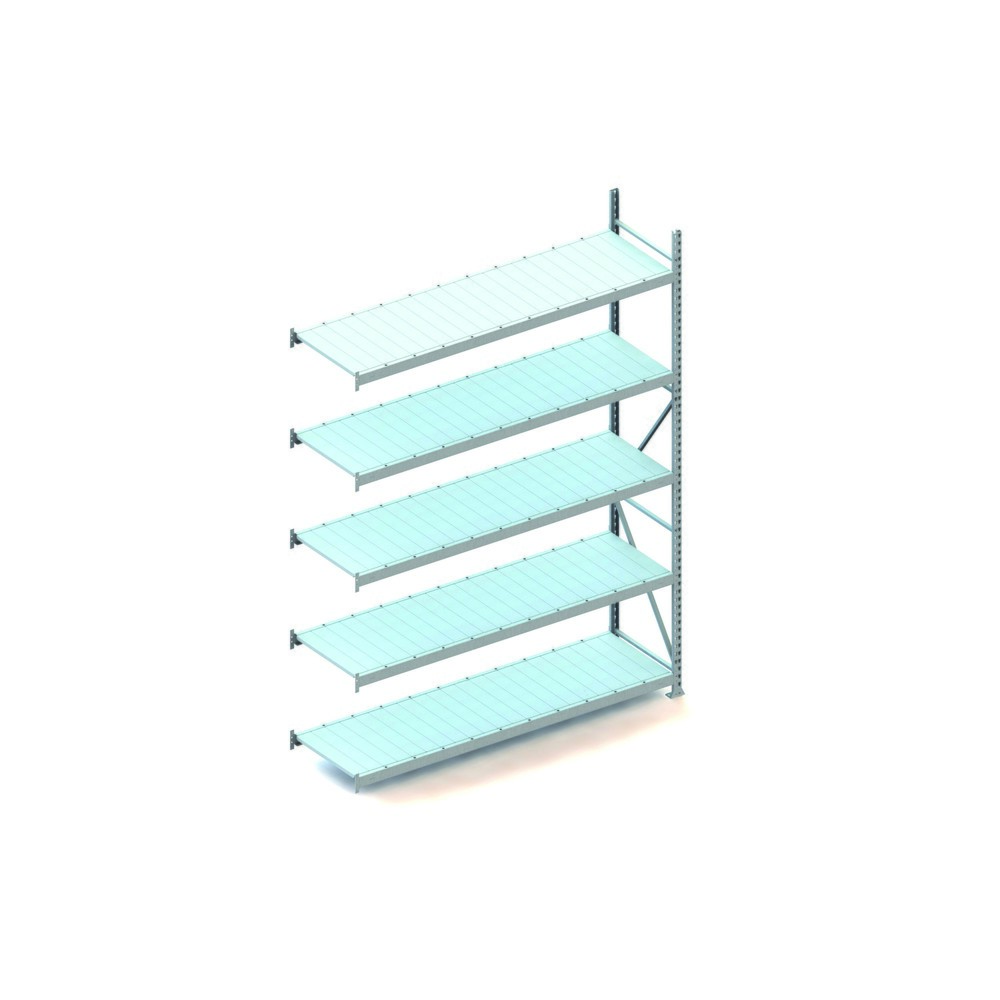 Illustration du produit: Rayonnage grande portée META, avec panneaux en acier, capacité de charge 600 kg, TA, H x l x P 3 000 x 2 200 x 650 mm