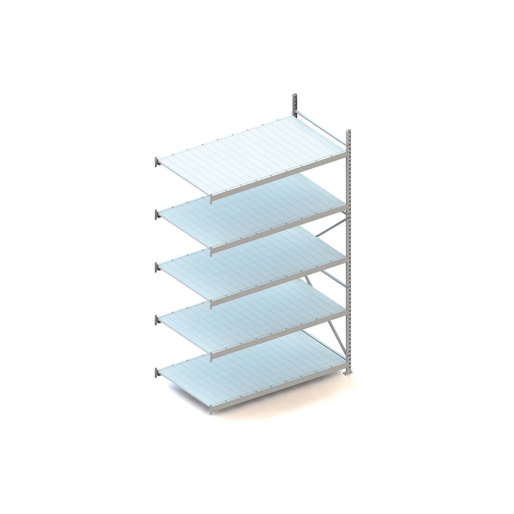 Illustration du produit: Rayonnage grande portée META, avec panneaux en acier, capacité de charge 600 kg, TA, H x l x P 3 000 x 1 800 x 1 050 mm