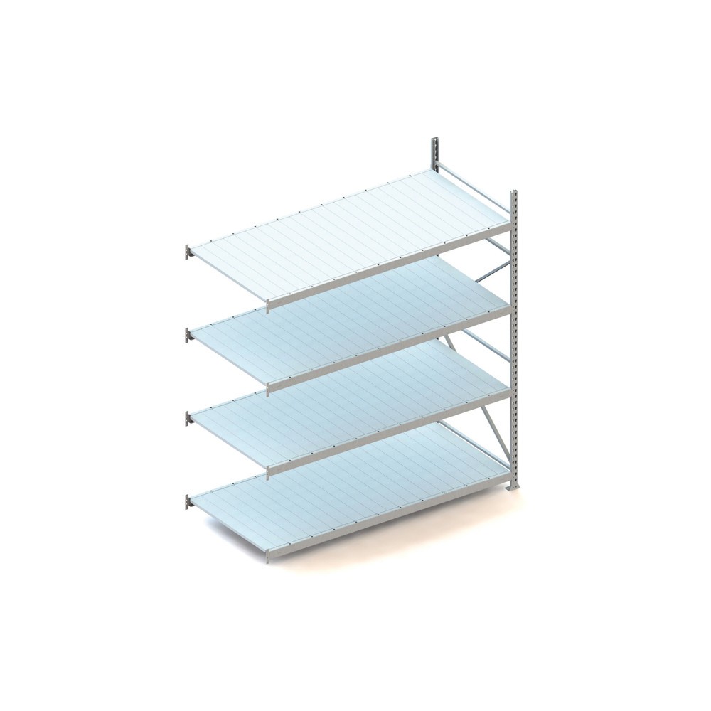 Produktabbildung Nr. 1: Rayonnage grande portée META, avec panneaux en acier, capacité de charge 600 kg, TA, H x l x P 2 500 x 2 200 x 1 050 mm