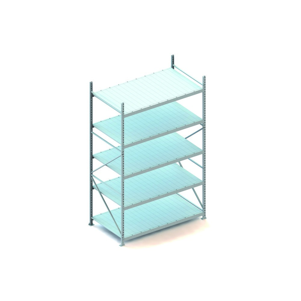 Produktabbildung Nr. 1: Rayonnage grande portée META, avec panneaux en acier, capacité de charge 600 kg, module de base, H x l x P 3 000 x 1 800 x 1 050 mm