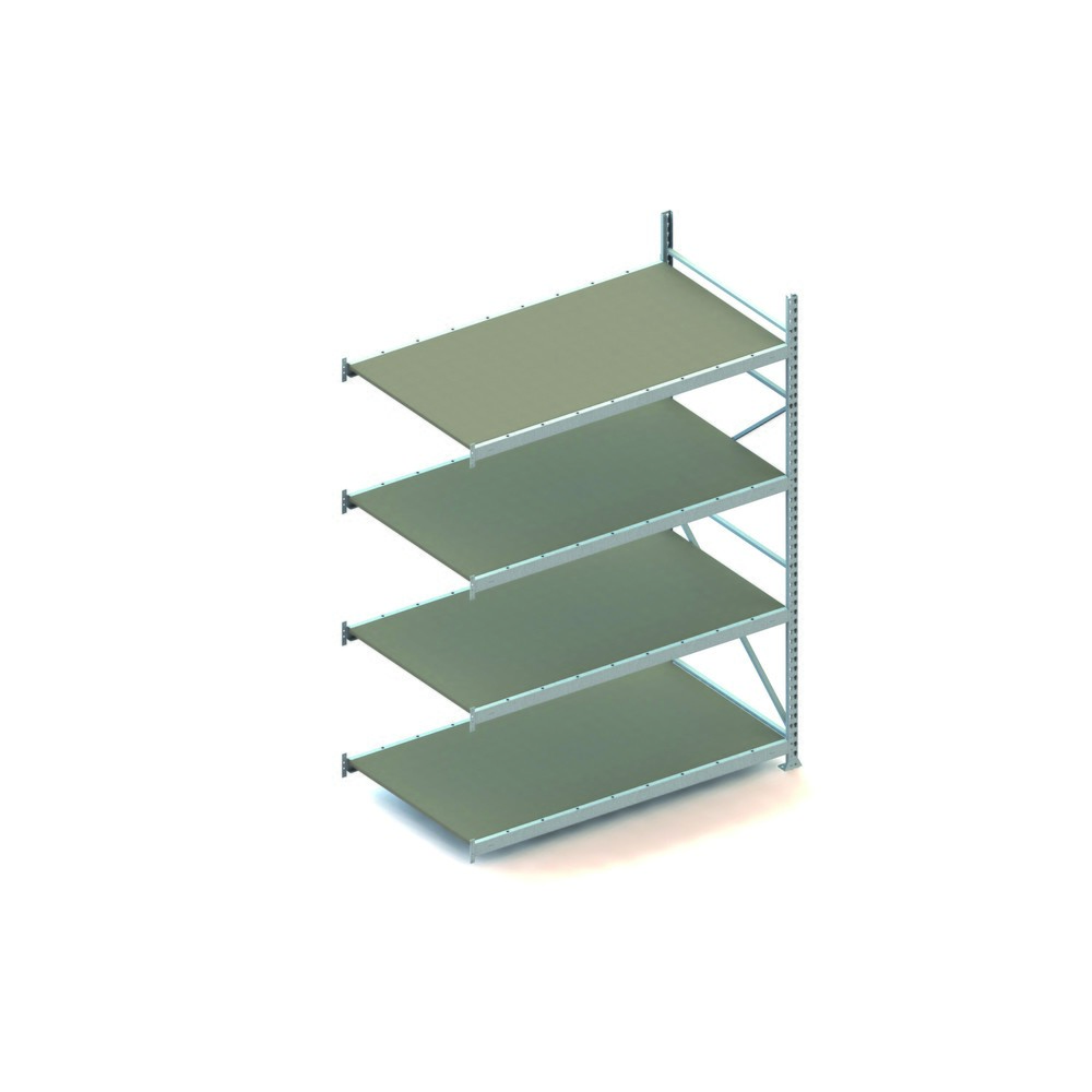 Illustration du produit: Rayonnage grande portée META, avec panneaux agglomérés, capacité de charge 600 kg, TA, H x l x P 2 500 x 1 800 x 1 050 mm