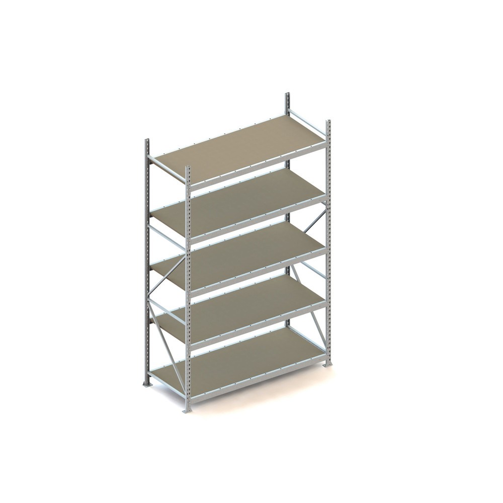 Produktabbildung Nr. 1: Rayonnage grande portée META, avec panneaux agglomérés, capacité de charge 600 kg, module de base, H x l x P 3 000 x 1 800 x 800 mm