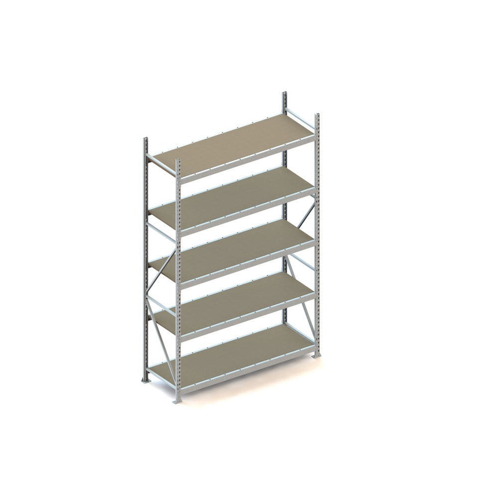 Produktabbildung Nr. 1: Rayonnage grande portée META, avec panneaux agglomérés, capacité de charge 600 kg, module de base, H x l x P 3 000 x 1 800 x 650 mm