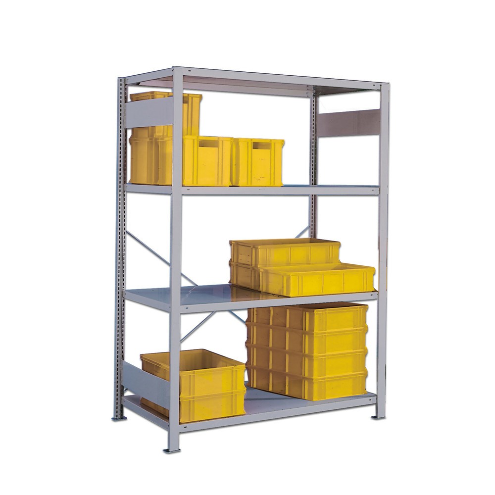 Illustration du produit: Rayonnage grande portée META, unilatéral, TB, gris clair, H x l x P 2 000 x 1 300 x 300 mm