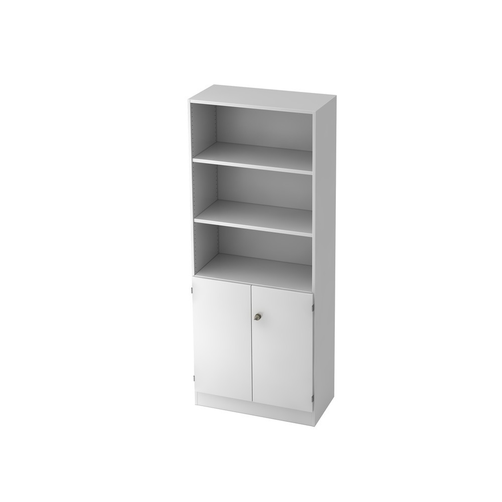 Illustration du produit: Rayonnage Hammerbacher 5OH, 2OH portes,SO-Bl. SG blanc/blanc