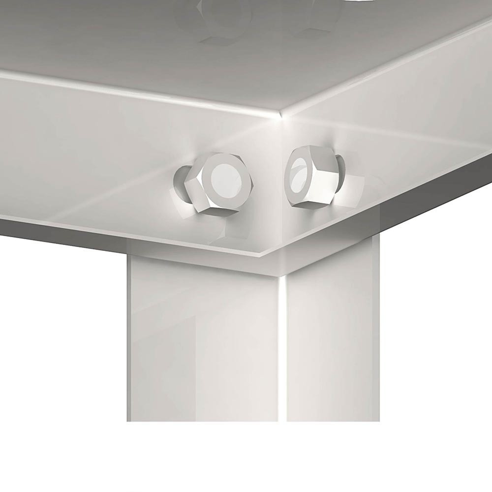 N° de l'image du produit 2 : Étagère Stalgast à tablettes lisses, réglables en hauteur, 800x400x1800 mm, à monter soi-même