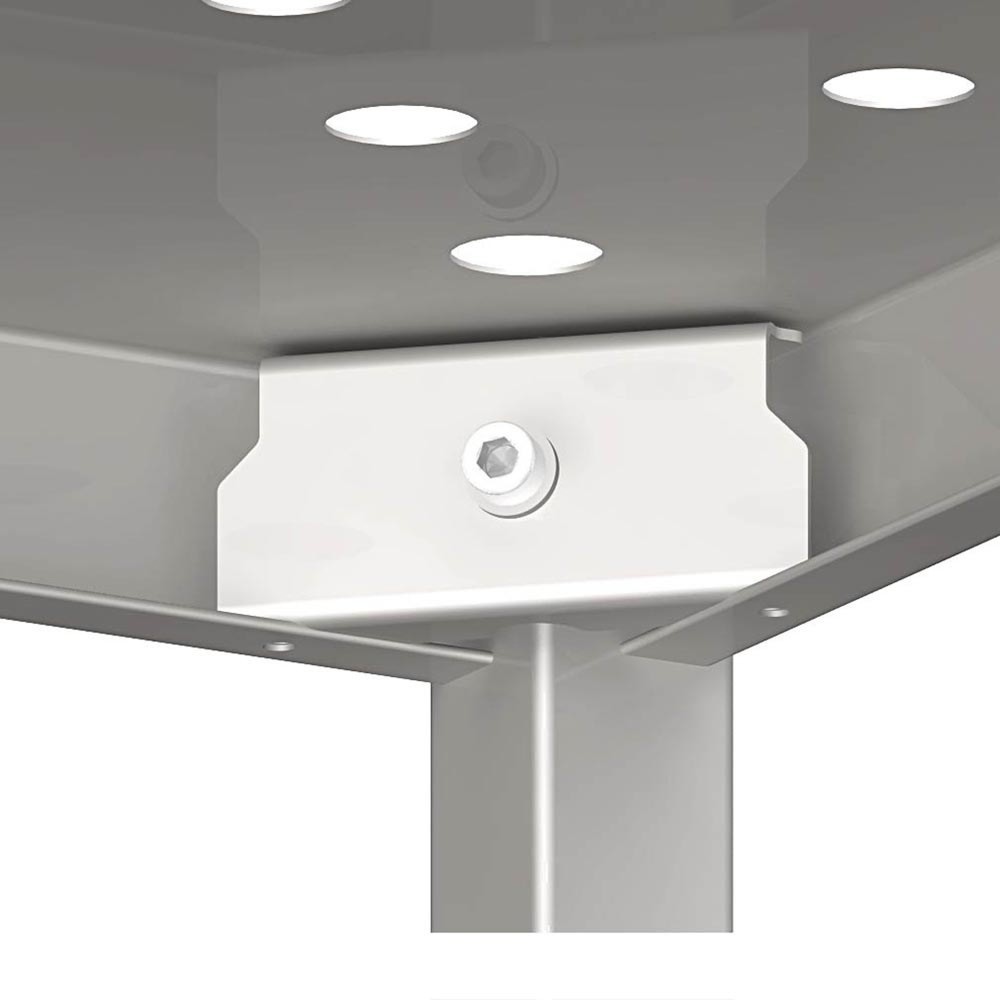 N° de l'image du produit 2 : Étagère Stalgast à tablettes perforées, 600x600x1800 mm, à monter soi-même