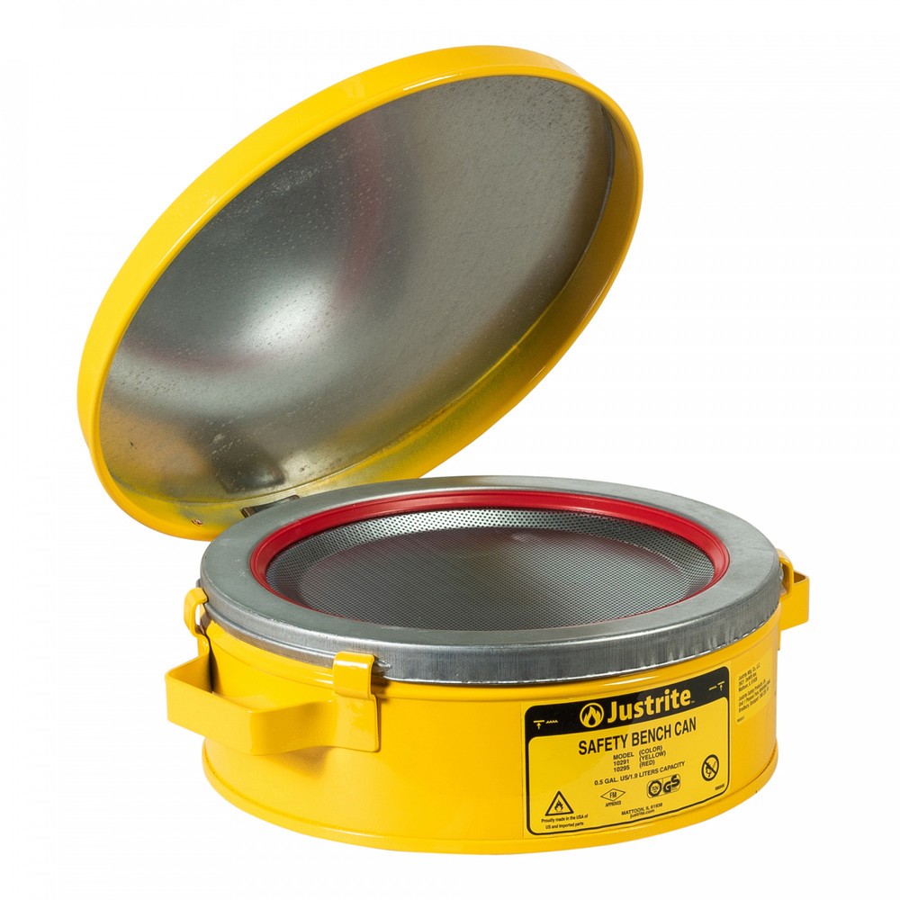 Produktabbildung Nr. 2: Récipient de nettoyage Justrite avec couvercle rabattable, jaune, 2 litres