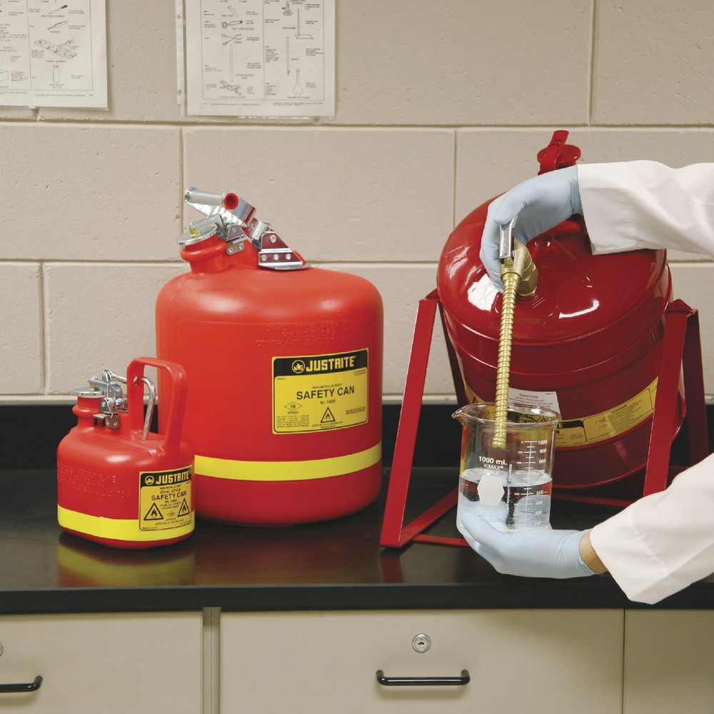 Produktabbildung Nr. 2: Récipient de sécurité Justrite en PEHD type I, rouge, 2 litres