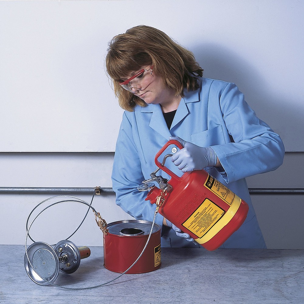Produktabbildung Nr. 3: Récipient de sécurité Justrite en PEHD type I, rouge, 4 litres