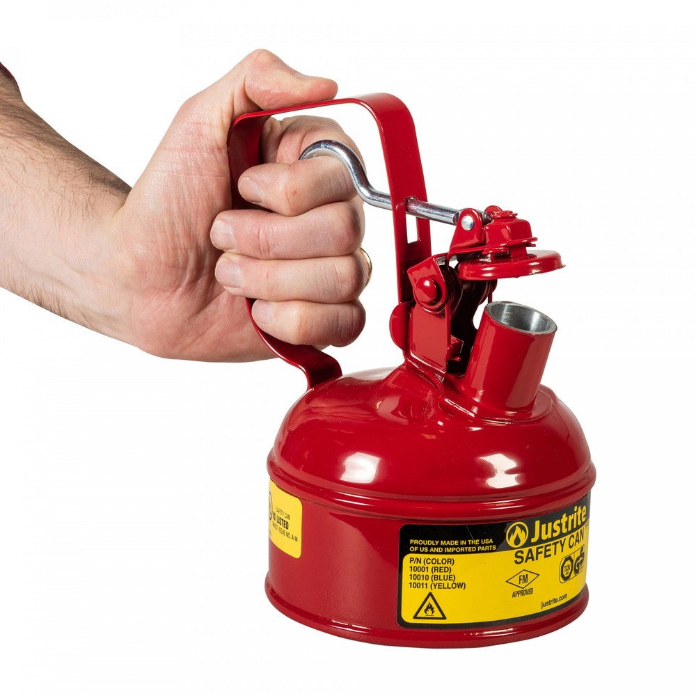 Produktabbildung Nr. 3: Récipient de sécurité Justrite type I, poignée de déclenchement, rouge, 4 litres
