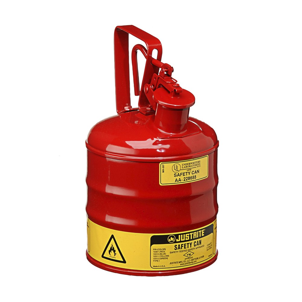Produktabbildung Nr. 2: Récipient de sécurité Justrite type I, poignée de déclenchement, rouge, 4 litres