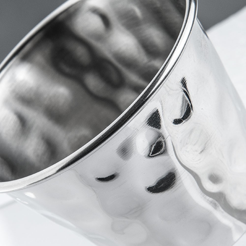 Produktabbildung Nr. 3: Récipient pour sauces Stalgast en acier inoxydable, finition martelée Ø 72 mm, 120 ml
