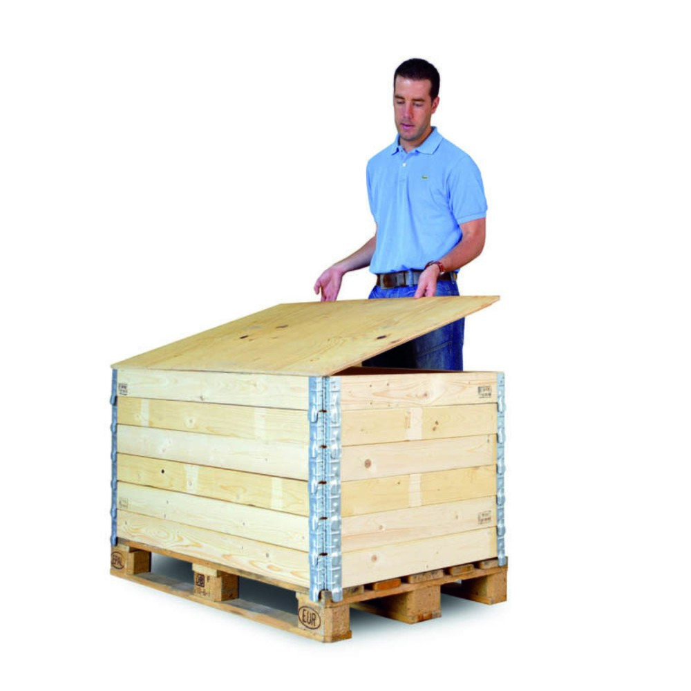 Produktabbildung Nr. 3: Cadre en bois pour palettes Euro, dimensions 1/2, LxlxH 800 x 600 x 200 mm