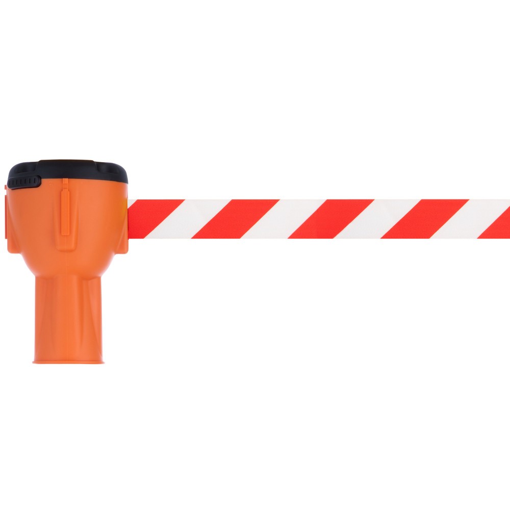Illustration du produit: Réhausseur de cône de signalisation RS-GUIDESYSTEMS® SK 900, longueur 9 m, boîtier orange, sangle rouge/blanc