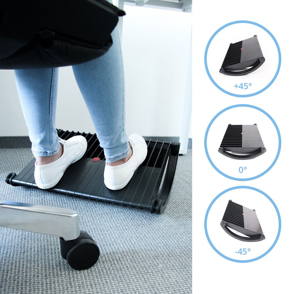 Produktabbildung Nr. 2: Repose-pieds à deux côtés hjh OFFICE PODI plastique, noir