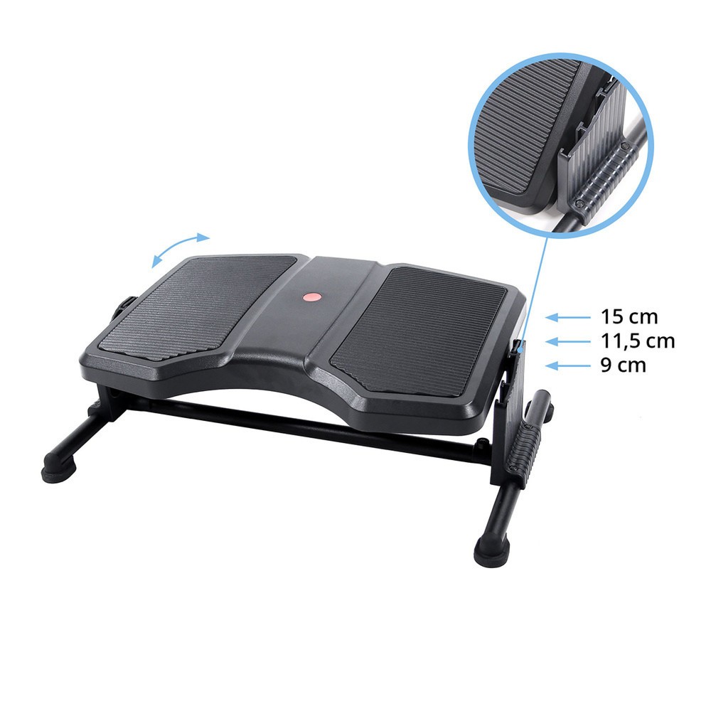 Produktabbildung Nr. 2: Repose-pieds hjh OFFICE PODI II réglable en hauteur plastique, noir