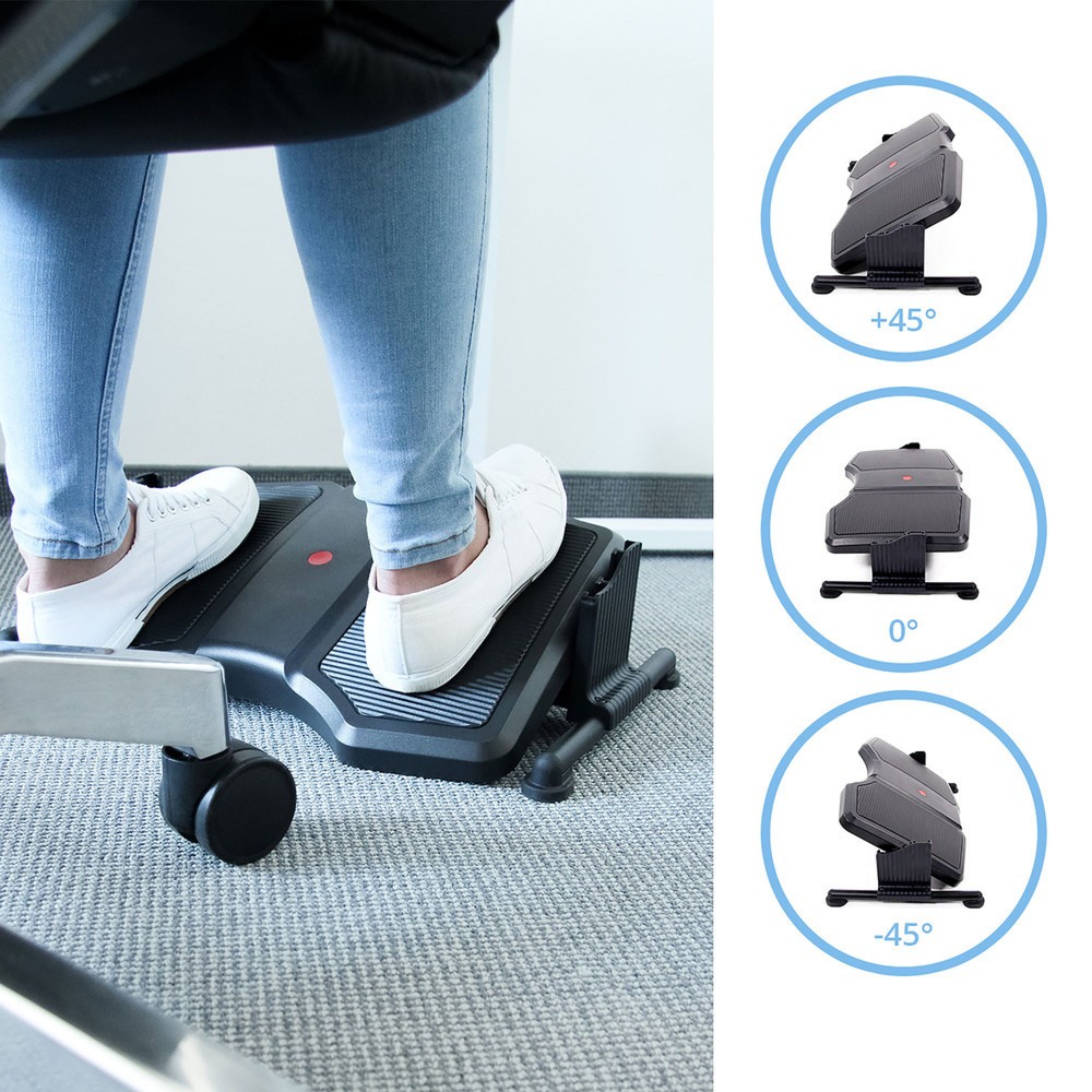 Produktabbildung Nr. 3: Repose-pieds hjh OFFICE PODI II réglable en hauteur plastique, noir